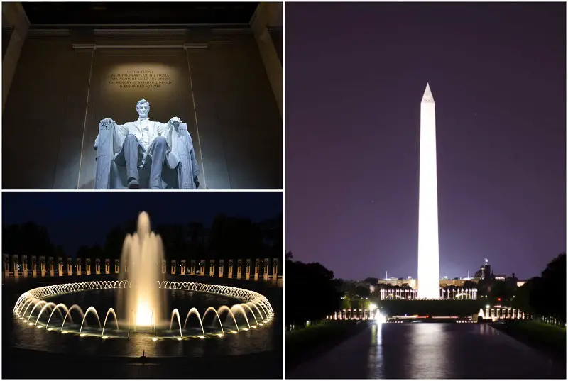 places to visit in dc at night