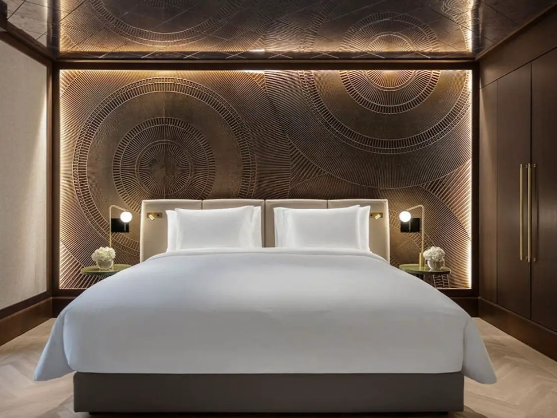 Connecting suite bedroom at Almanac Palais Vienna