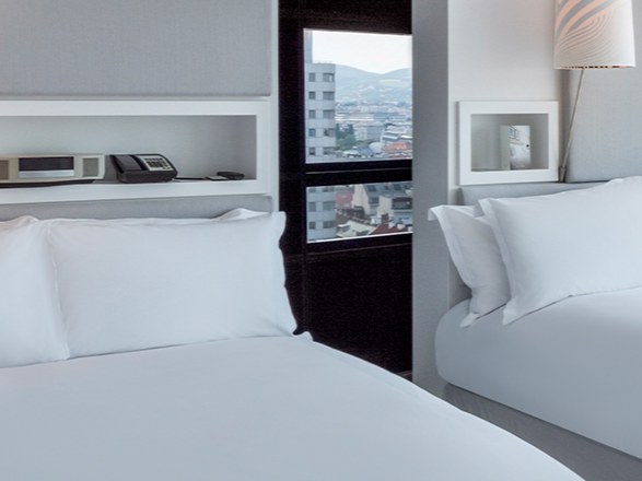 Corner room with two queen beds at SO/ Vienna