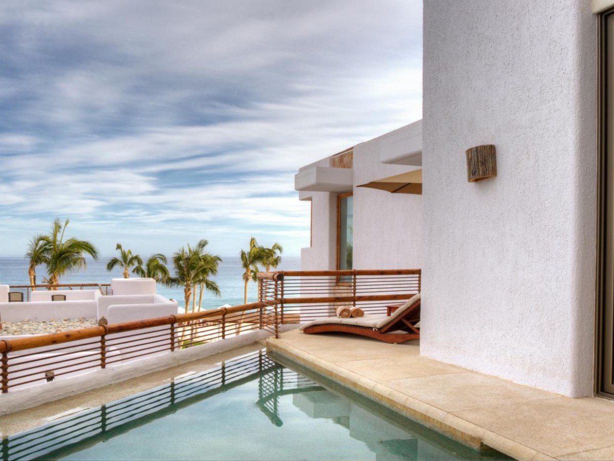 Private plunge pool on the terrace of an ocean view casita at Marquis Los Cabos