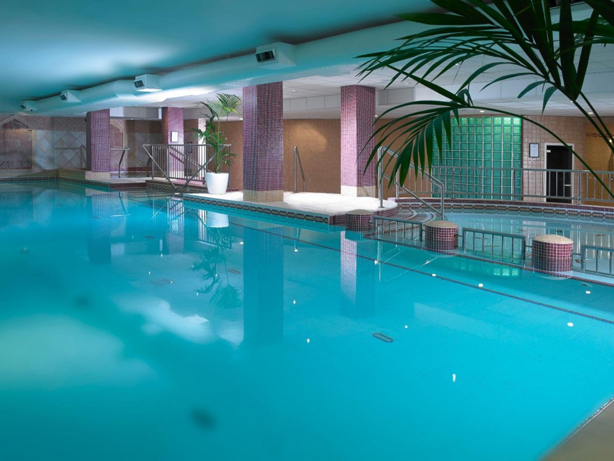 Indoor swimming pool in the health club at Camden Court Hotel
