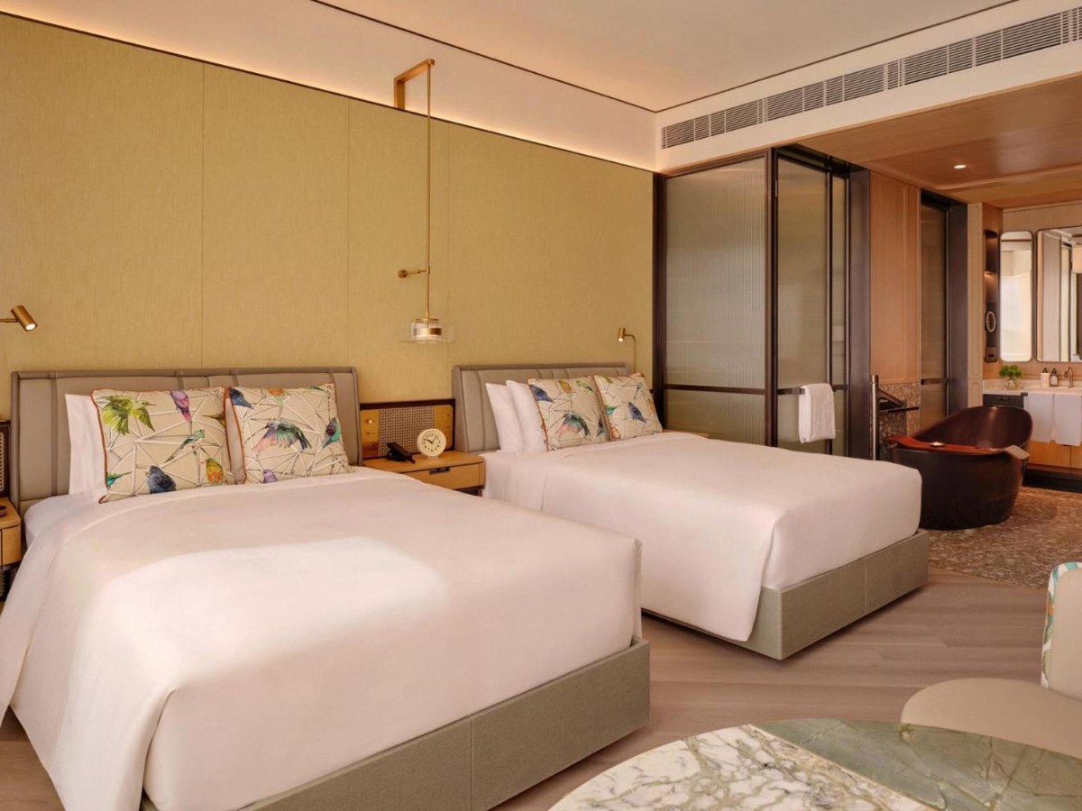 Premium room with two double beds at Kimpton Tsim Sha Tsui Hong Kong