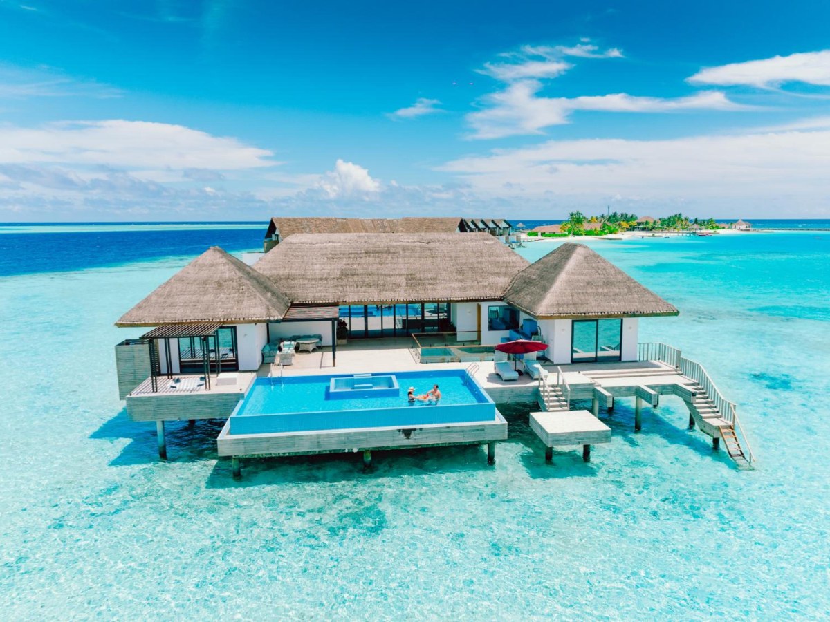 Overwater villa with a private pool at NOOE Maldives Kunaavashi