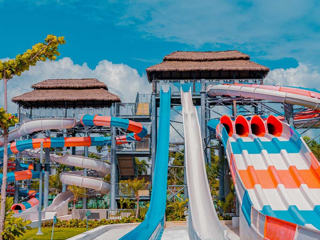 Rockaway Bay water park slides at Hard Rock Hotel & Casino Punta Cana