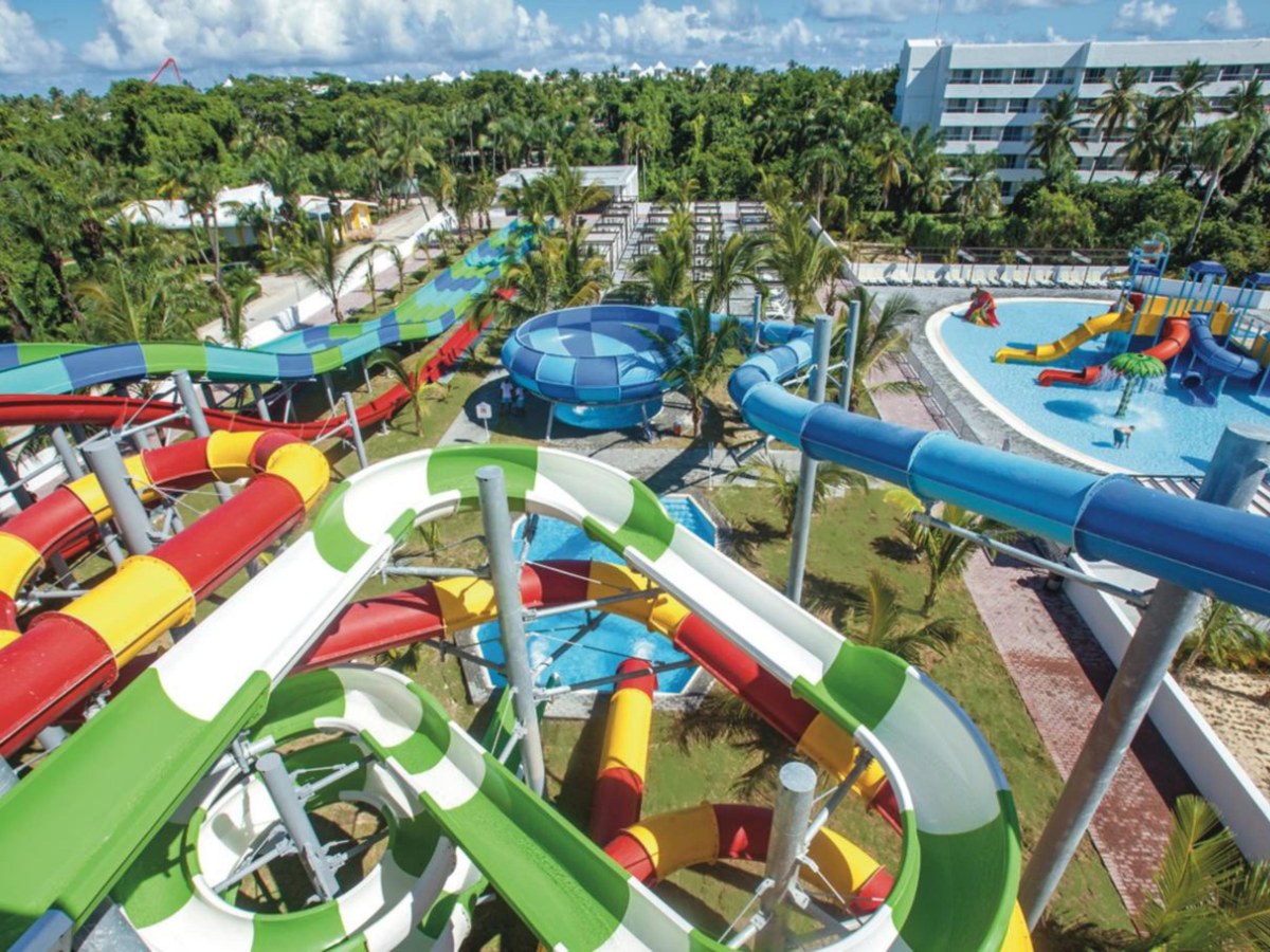 Splash Water World slides next door to Riu Palace Bavaro